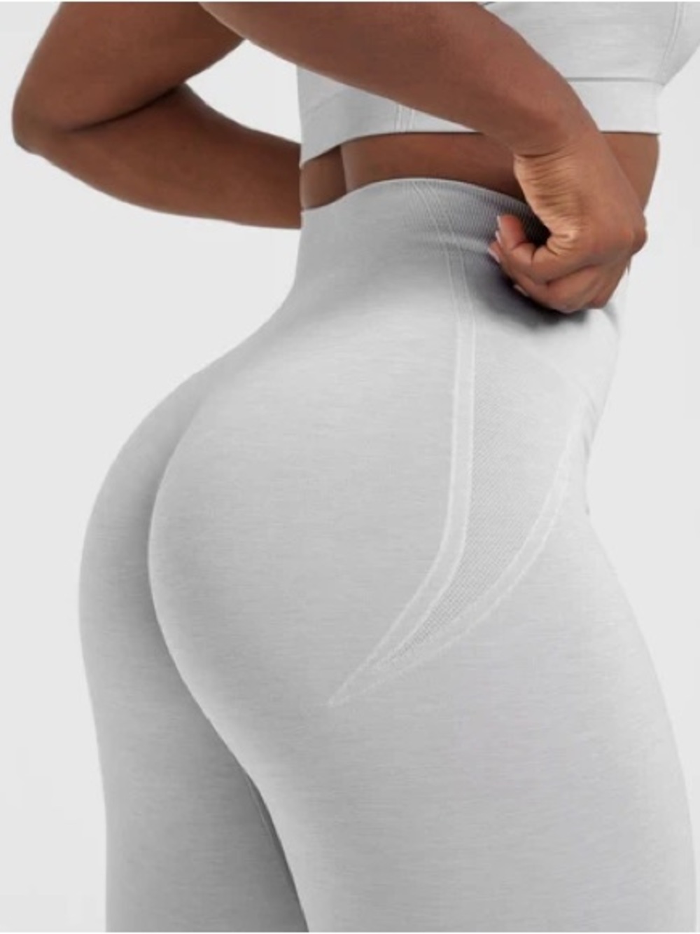 Oner Active Effortless Leggings Grey Marl Size S - Picture 3 of 7